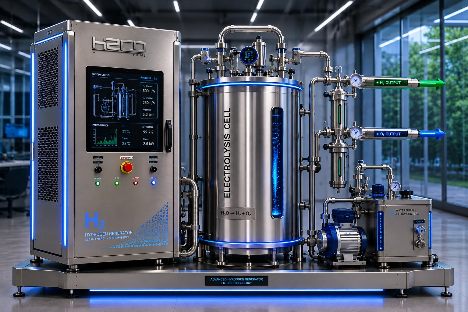 Gerador de Hidrogênio HECO GGH V1 — render do produto